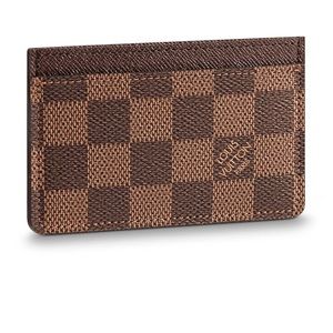 Louis Vuitton card holder in Damier Ebene